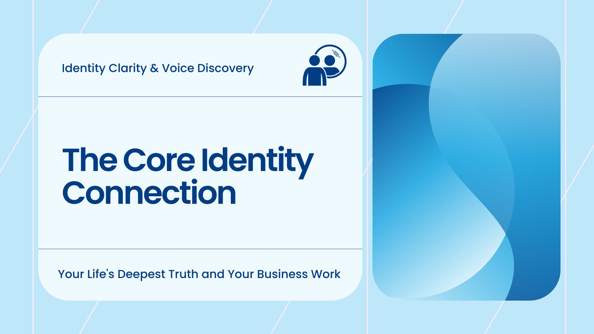 Core Identity Connection - aligning personal values with business identity for authentic entrepreneurship